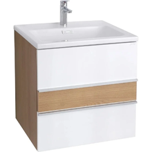 Тумба под раковину Jacob Delafon Lucien EB2056-E76-J5, 60 см, подвесная, цвет белый лак/дуб корбридж