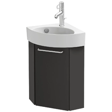 Тумба под раковину Jacob Delafon Odeon Rive Gauche EB2584D-R5-S40, 45 см, петли справа, цвет насыщенный серый лак сатин, ручка хром