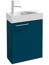 Тумба под раковину Jacob Delafon Odeon Rive Gauche 48,5 см, цвет сине-зелёный матовый, ручки на выбор, EB2581D-RX-M85/EB2581G-RX-M85