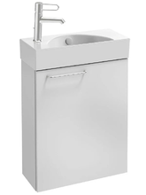 Тумба под раковину Jacob Delafon Odeon Rive Gauche 48,5 см, цвет белый глянцевый, ручки на выбор, EB2581D-RX-G1C/EB2581G-RX-G1C