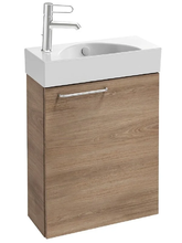 Тумба под раковину Jacob Delafon Odeon Rive Gauche 48,5 см, цвет квебекский дуб, ручки на выбор, EB2581D-RX-E10/EB2581G-RX-E10