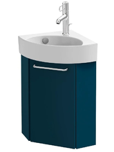 Тумба под раковину Jacob Delafon Odeon Rive Gauche 45 см, цвет сине-зелёный матовый, ручки на выбор, EB2584D-RX-M85/EB2584G-RX-M85