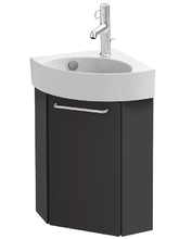 Тумба под раковину Jacob Delafon Odeon Rive Gauche 45 см, цвет серый антрацит, ручки на выбор, EB2584D-RX-N14/EB2584G-RX-N14