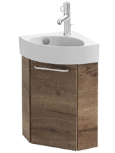 Тумба под раковину Jacob Delafon Odeon Rive Gauche 45 см, цвет дуб табак, ручки на выбор, EB2584D-RX-E52/EB2584G-RX-E52