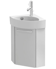 Тумба под раковину Jacob Delafon Odeon Rive Gauche 45 см, цвет белый глянцевый, ручки на выбор, EB2584D-RX-N18/EB2584G-RX-N18