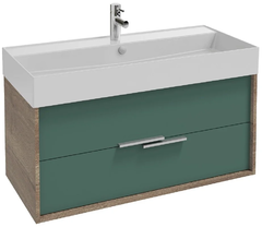 Тумба под раковину Jacob Delafon Vivienne 100 см, корпус дуб табак, фасад эвкалипт сатин, EB1585-E52-S49