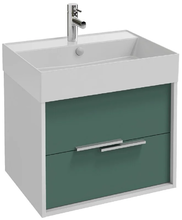 Тумба под раковину Jacob Delafon Vivienne 60 см, корпус белый глянцевый, фасад эвкалипт глянцевый, без ручек, EB1583-N18-G1O