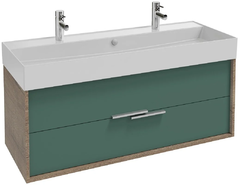 Тумба под раковину Jacob Delafon Vivienne 120 см, корпус дуб табак, фасад эвкалипт матовый, без ручек, EB1586-E52-M87