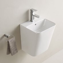 Раковина Comforty, 38 х 44 см, моноблок, подвесная, цвет белый, 00-00012240 (500Q)