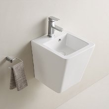 Раковина Comforty, 37.5 х 40 см, моноблок, подвесная, цвет белый, 00-00012841 (500V)