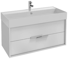 Тумба под раковину Jacob Delafon Vivienne 100 см, корпус белый глянцевый, фасад белый глянцевый, EB1585-N18-N18