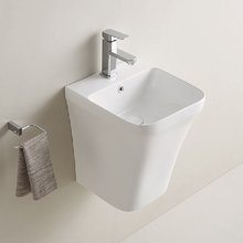 Раковина Comforty, 36.5 х 45.5 см, моноблок, подвесная, цвет белый, 00-00012839 (500P)