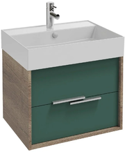 Тумба под раковину Jacob Delafon Vivienne 60 см, корпус дуб табак, фасад эвкалипт матовый, без ручек, EB1583-E52-M87