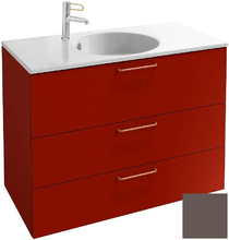 Тумба под раковину Jacob Delafon Odeon Rive Gauche 90 см, EB2533-RX-G80, цвет светло-коричневый глянцевый, ручки на выбор