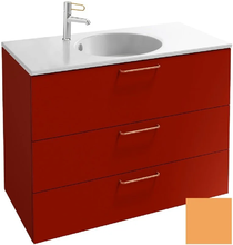 Тумба под раковину Jacob Delafon Odeon Rive Gauche 90 см, EB2533-RX-M86, цвет императорский жёлтый матовый, ручки на выбор