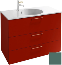 Тумба под раковину Jacob Delafon Odeon Rive Gauche 90 см, EB2533-RX-S49, цвет эвкалипт сатин, ручки на выбор