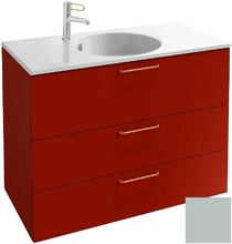 Тумба под раковину Jacob Delafon Odeon Rive Gauche 90 см, EB2533-RX-S51, цвет миндальный сатин, ручки на выбор