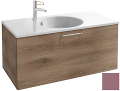 Тумба под раковину Jacob Delafon Odeon Rive Gauche 90 см, EB2513-RX-G1B, цвет нежно-розовый глянцевый, ручки на выбор