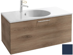 Тумба под раковину Jacob Delafon Odeon Rive Gauche 90 см, EB2513-RX-RX-M67, цвет тёмно-синий матовый, ручки на выбор