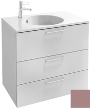 Тумба под раковину Jacob Delafon Odeon Rive Gauche 70 см, EB2531-RX-G1B, цвет нежно-розовый глянцевый, ручки на выбор