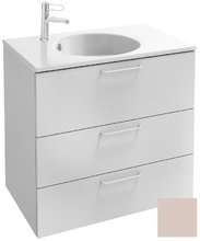 Тумба под раковину Jacob Delafon Odeon Rive Gauche 70 см, EB2531-RX-S42, цвет пыльная роза сатин, ручки на выбор