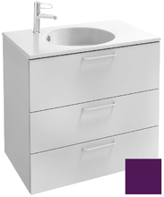 Тумба под раковину Jacob Delafon Odeon Rive Gauche 70 см, EB2531-RX-F26, цвет сливовый глянцевый, ручки на выбор