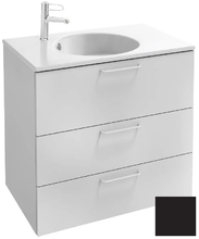 Тумба под раковину Jacob Delafon Odeon Rive Gauche 70 см, EB2531-RX-S14, цвет чёрный сатин, ручки на выбор