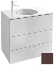 Тумба под раковину Jacob Delafon Odeon Rive Gauche 70 см, EB2531-RX-M59, цвет ледяной коричневый матовый, ручки на выбор