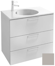 Тумба под раковину Jacob Delafon Odeon Rive Gauche 70 см, EB2531-RX-N21, цвет серый титан глянцевый, ручки на выбор