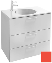 Тумба под раковину Jacob Delafon Odeon Rive Gauche 70 см, EB2531-RX-S44, цвет алый сатин, ручки на выбор