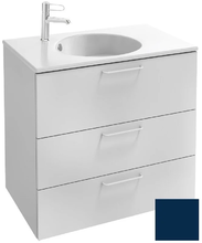 Тумба под раковину Jacob Delafon Odeon Rive Gauche 70 см, EB2531-RX-G1P, цвет морской синий глянцевый, ручки на выбор