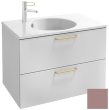 Тумба под раковину Jacob Delafon Odeon Rive Gauche 70 см, EB2521-RX-S37, цвет нежно-розовый сатин, ручки на выбор