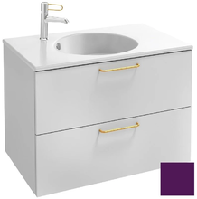 Тумба под раковину Jacob Delafon Odeon Rive Gauche 70 см, EB2521-RX-M63, цвет сливовый матовый, ручки на выбор