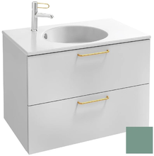 Тумба под раковину Jacob Delafon Odeon Rive Gauche 70 см, EB2521-RX-S54, цвет оливковый сатин, ручки на выбор