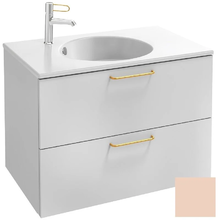 Тумба под раковину Jacob Delafon Odeon Rive Gauche 70 см, EB2521-RX-G1A, цвет телесный глянцевый, ручки на выбор