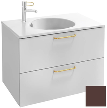 Тумба под раковину Jacob Delafon Odeon Rive Gauche 70 см, EB2521-RX-F32, цвет ледяной коричневый сатин, ручки на выбор