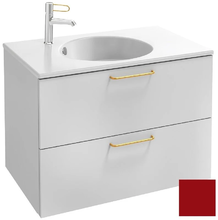 Тумба под раковину Jacob Delafon Odeon Rive Gauche 70 см, EB2521-RX-M69, цвет тёмно-красный матовый, ручки на выбор