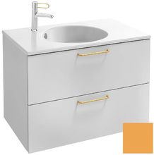 Тумба под раковину Jacob Delafon Odeon Rive Gauche 70 см, EB2521-RX-G1N, цвет императорский жёлтый глянцевый, ручки на выбор