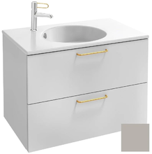 Тумба под раковину Jacob Delafon Odeon Rive Gauche 70 см, EB2521-RX-S21, цвет серый титан сатин, ручки на выбор