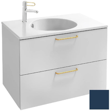 Тумба под раковину Jacob Delafon Odeon Rive Gauche 70 см, EB2521-RX-S06, цвет тёмно-синий сатин, ручки на выбор