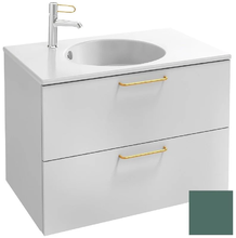 Тумба под раковину Jacob Delafon Odeon Rive Gauche 70 см, EB2521-RX-G10, цвет эвкалипт глянцевый, ручки на выбор