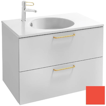 Тумба под раковину Jacob Delafon Odeon Rive Gauche 70 см, EB2521-RX-М81, цвет алый матовый, ручки на выбор