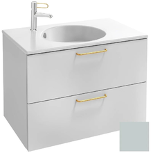 Тумба под раковину Jacob Delafon Odeon Rive Gauche 70 см, EB2521-RX-S25, цвет голубой шторм сатин, ручки на выбор