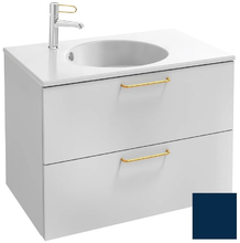 Тумба под раковину Jacob Delafon Odeon Rive Gauche 70 см, EB2521-RX-M88, цвет морской синий матовый, ручки на выбор