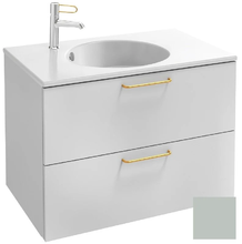 Тумба под раковину Jacob Delafon Odeon Rive Gauche 70 см, EB2521-RX-S51, цвет миндальный сатин, ручки на выбор