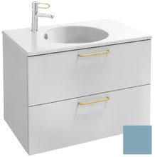 Тумба под раковину Jacob Delafon Odeon Rive Gauche 70 см, EB2521-RX-S50, цвет аквамарин сатин, ручки на выбор