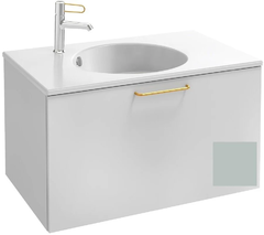 Тумба под раковину Jacob Delafon Odeon Rive Gauche 70 см, EB2511-RX-M44, цвет миндальный матовый, ручки на выбор