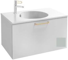 Тумба под раковину Jacob Delafon Odeon Rive Gauche 70 см, EB2511-RX-S51, цвет миндальный сатин, ручки на выбор