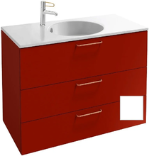 Тумба под раковину Jacob Delafon Odeon Rive Gauche 90 см, EB2533-RX-N18, цвет белый глянцевый, ручки на выбор