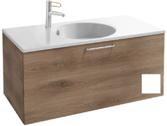 Тумба под раковину Jacob Delafon Odeon Rive Gauche 90 см, EB2513-RX-G1C, цвет белый глянцевый, ручки на выбор